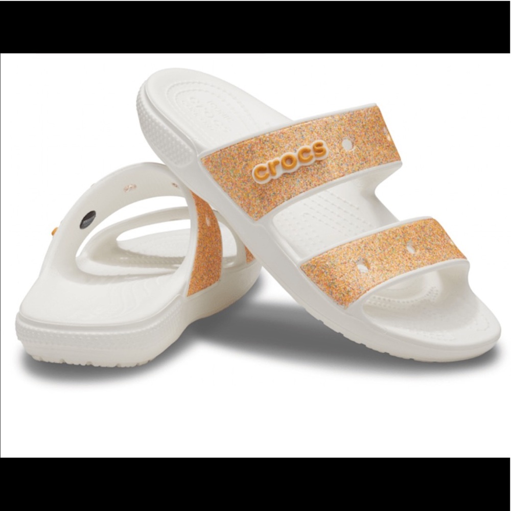 New Crocs Glitter Sandals